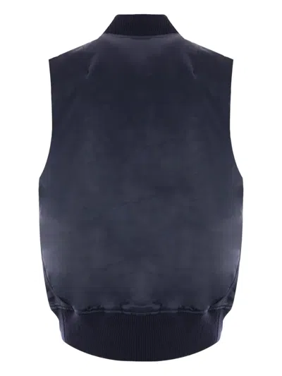 Mythinks Ribbed Zip-front Jacket In Blue