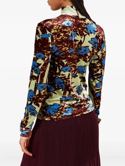 Colville Multicolor Polo Turtle Neck Top In Multi