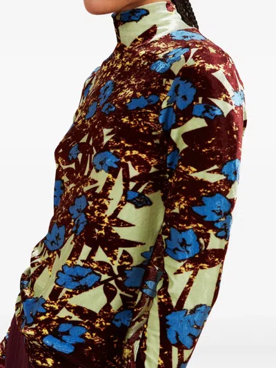 Colville Multicolor Polo Turtle Neck Top In Multi