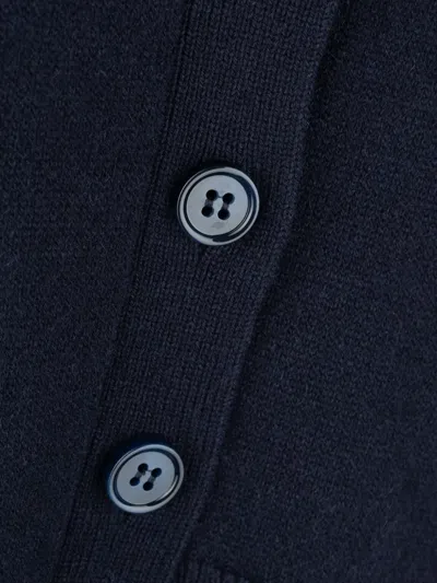 Loewe Button-fastening Asymmetric Cardigan In Blue