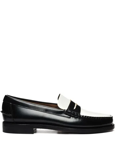 Sebago Mocassini Classic Dan In Pelle Nera  Uomo In Black