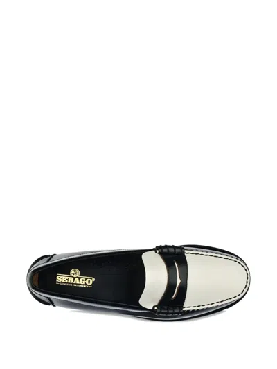 Sebago Mocassini Classic Dan In Pelle Nera  Uomo In Black
