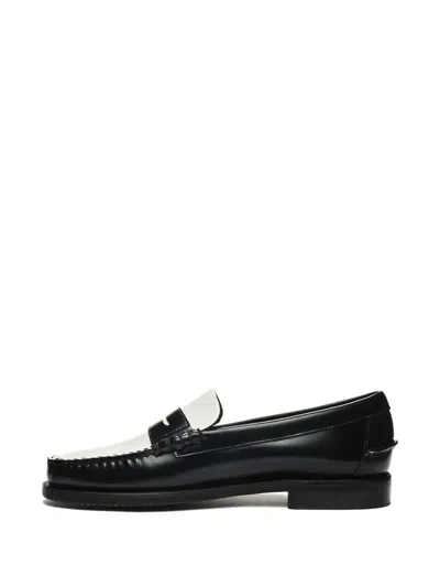 Sebago Mocassini Classic Dan In Pelle Nera  Uomo In Black