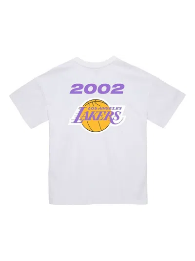Mitchell & Ness Los Angeles Lakers 2002 "finals" T-shirt In White