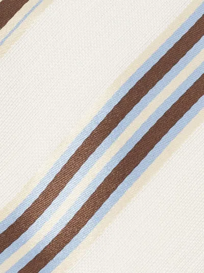 Pre-owned Ermenegildo Zegna Vintage Diagonal-stripe Tie