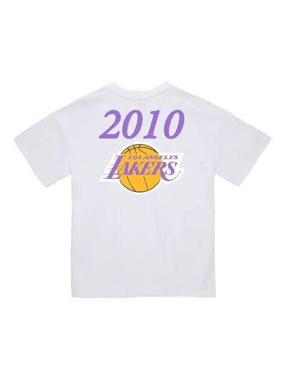 Mitchell & Ness Los Angeles Lakers 2010 "finals" T-shirt In White