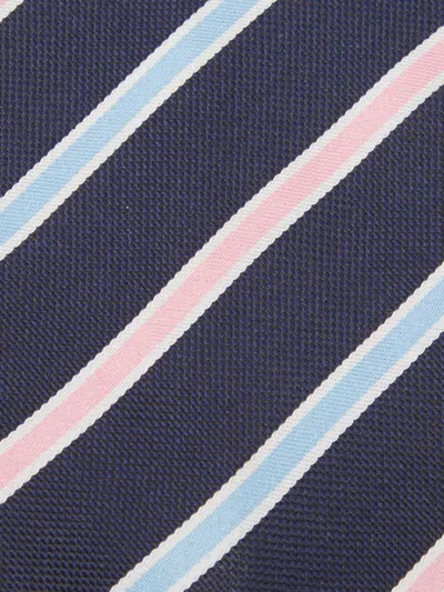 Pre-owned Ermenegildo Zegna Vintage Diagonal-stripe Silk Tie