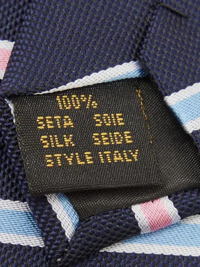 Pre-owned Ermenegildo Zegna Vintage Diagonal-stripe Silk Tie