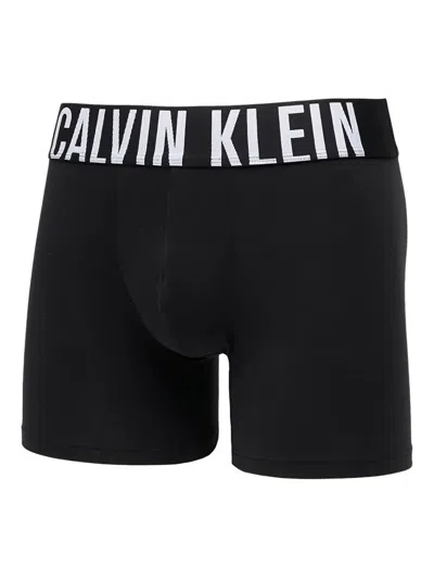 Calvin Klein Logo-waistband Boxer Briefs In Black