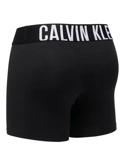 Calvin Klein Logo-waistband Boxer Briefs In Black