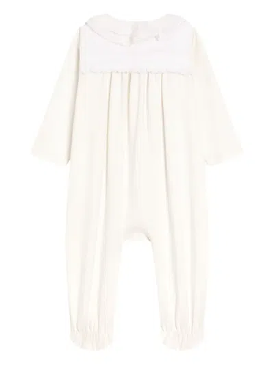 Dolce & Gabbana Ruffled-collar Babygrow (set Of Three) In White