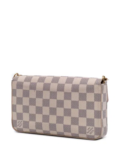 Pre-owned Louis Vuitton 2019 Damier Azur Pochette Felicie Crossbody Bag