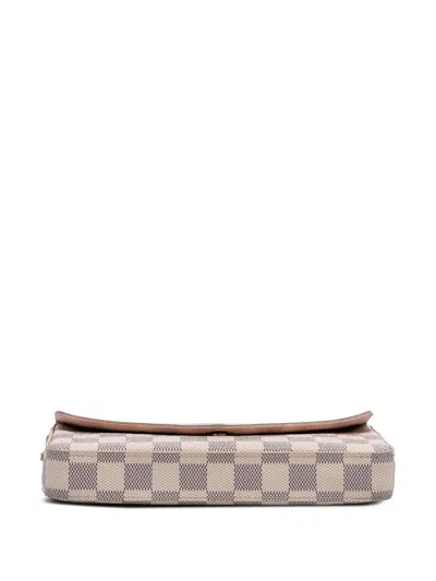 Pre-owned Louis Vuitton 2019 Damier Azur Pochette Felicie Crossbody Bag