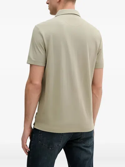 Michael Kors Half-zip Polo Shirt In Gray