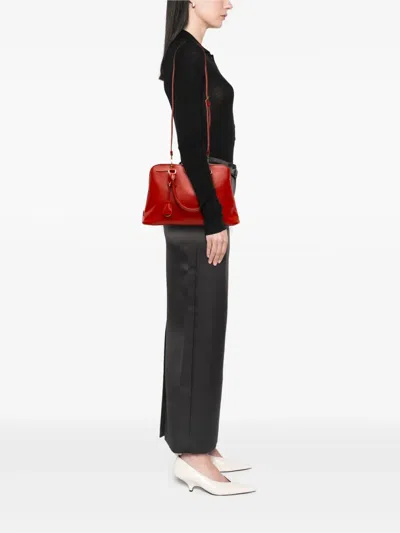 Pre-owned Prada 2000-2025 Medium Saffiano Vernice Promenade Satchel