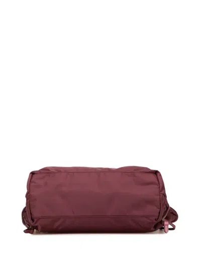 Pre-owned Prada 2013-2025 Saffiano Trimmed Tessuto Tote Bag