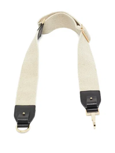 Pre-owned Max Mara Canvas Leather-panels Bag Strap
