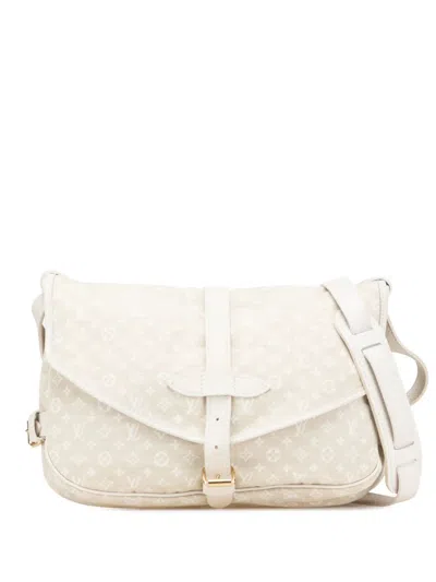 Pre-owned Louis Vuitton 2007 Monogram Mini Lin Saumur 30 Crossbody Bag