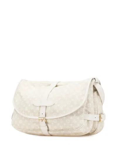 Pre-owned Louis Vuitton 2007 Monogram Mini Lin Saumur 30 Crossbody Bag