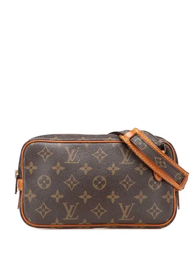 Pre-owned Louis Vuitton 1986 Monogram Pochette Marly Bandouliere Crossbody Bag