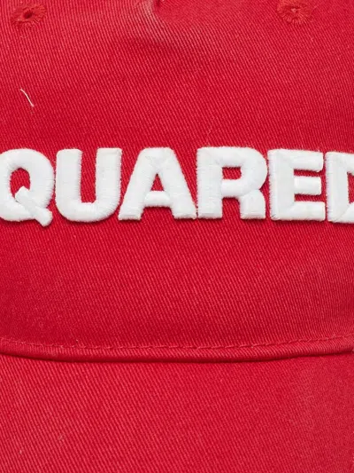 Pre-owned Dsquared2 Distressed-effect Logo-appliqué Baseball Cap
