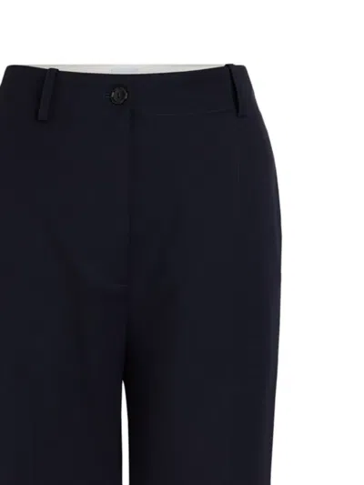 Patou Iconic Twill Trousers In Blue