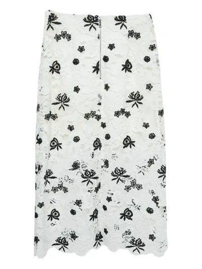 Pre-owned Alice And Olivia Floral-lace Skirt