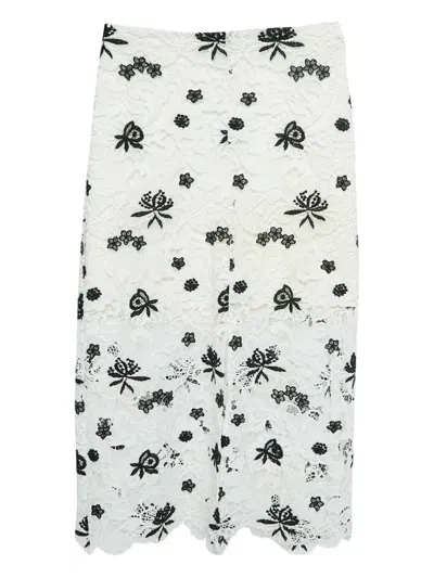 Pre-owned Alice And Olivia Floral-lace Skirt