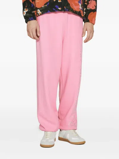 Awake Ny Rhinestone-embellished Sweatpants In Pink