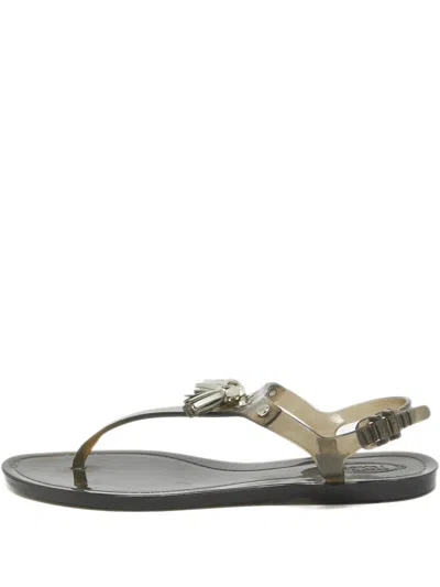 Pre-owned Tod's Tassel Ankle-strap Sandals