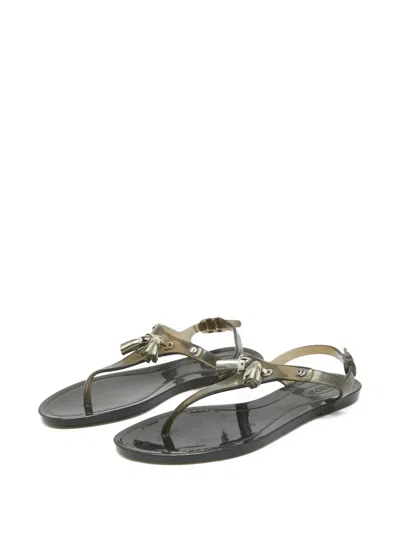 Pre-owned Tod's Tassel Ankle-strap Sandals