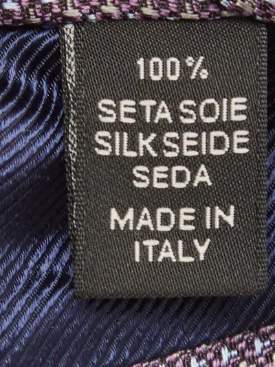 Pre-owned Ermenegildo Zegna Vintage Patterned Silk Tie