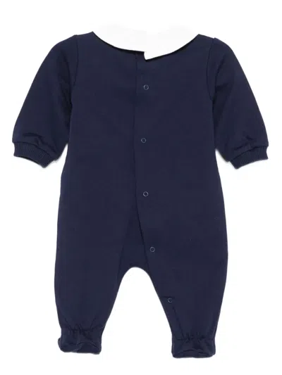 Moschino Teddy-print Jumpsuit In Blue
