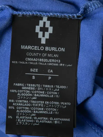 Pre-owned Marcelo Burlon County Of Milan Techno Folk-print T-shirt