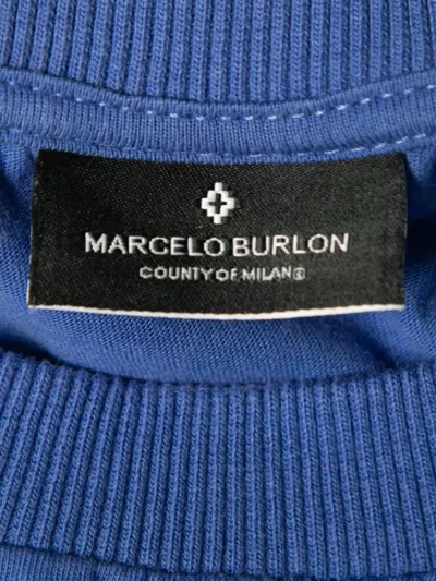 Pre-owned Marcelo Burlon County Of Milan Techno Folk-print T-shirt
