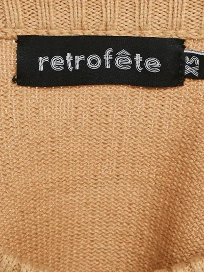 Pre-owned Retroféte Crystal-embellished Houndstooth Sweater