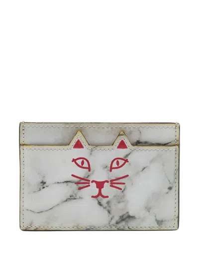 Pre-owned Charlotte Olympia Logo-print Cardholder