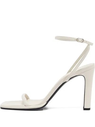 Pre-owned The Row 100mm Block-heel Square-toe Sandals