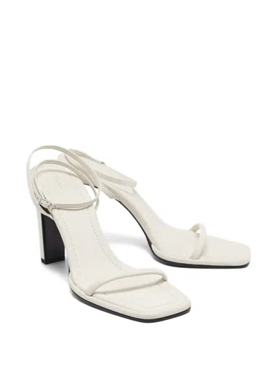 Pre-owned The Row 100mm Block-heel Square-toe Sandals