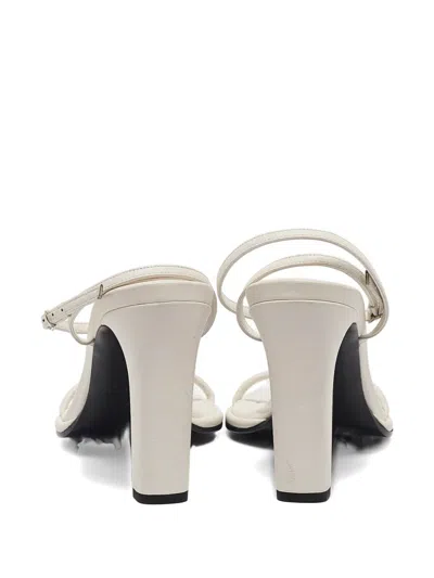 Pre-owned The Row 100mm Block-heel Square-toe Sandals