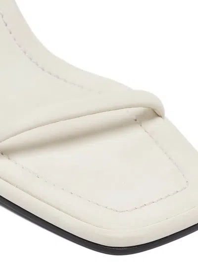Pre-owned The Row 100mm Block-heel Square-toe Sandals