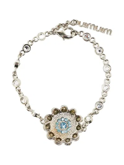 Pre-owned Miu Miu Crystal-embellished Bracelet