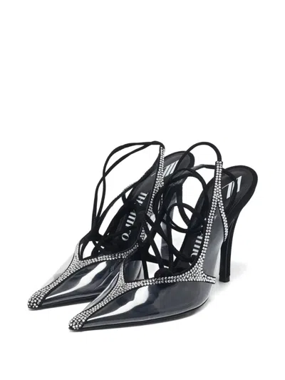 Pre-owned Attico 115mm Venus Crystal-embellished Pumps