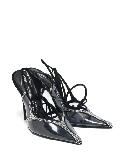 Pre-owned Attico 115mm Venus Crystal-embellished Pumps