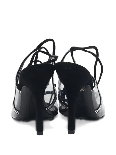 Pre-owned Attico 115mm Venus Crystal-embellished Pumps