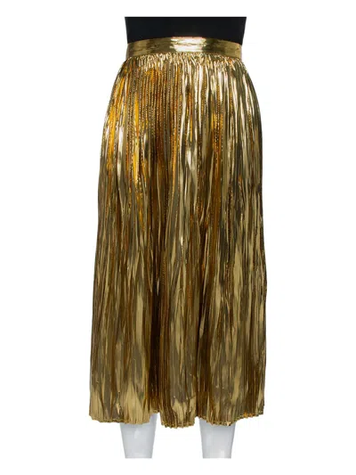 Pre-owned Mes Demoiselles Pleated Midi Skirt