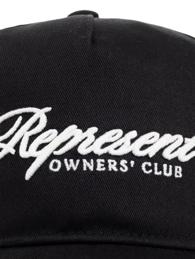 Represent Script-logo Baseball Cap In Black