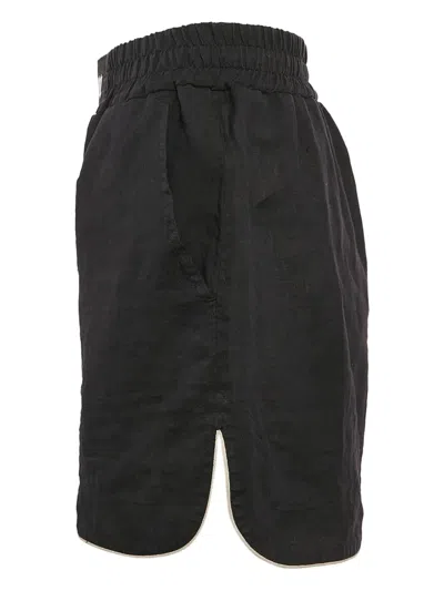 Pre-owned Palm Angels Linen Elastic-waistband Shorts