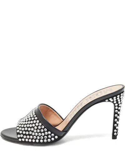 Pre-owned Moschino Crystal-embellished Sandals