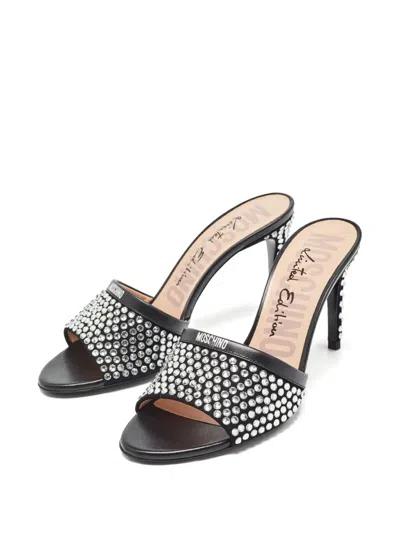 Pre-owned Moschino Crystal-embellished Sandals